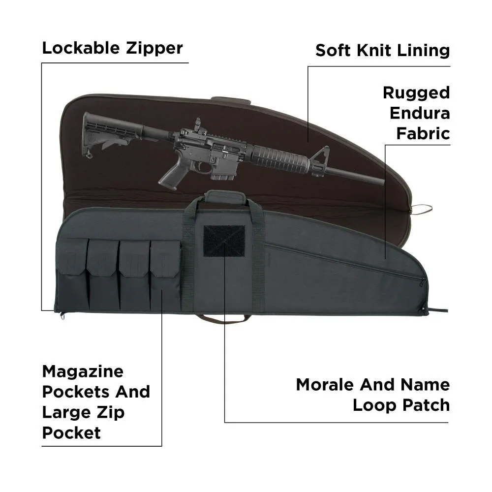 Allen Tac-Six 46" Range Tactical Rifle Case, Black