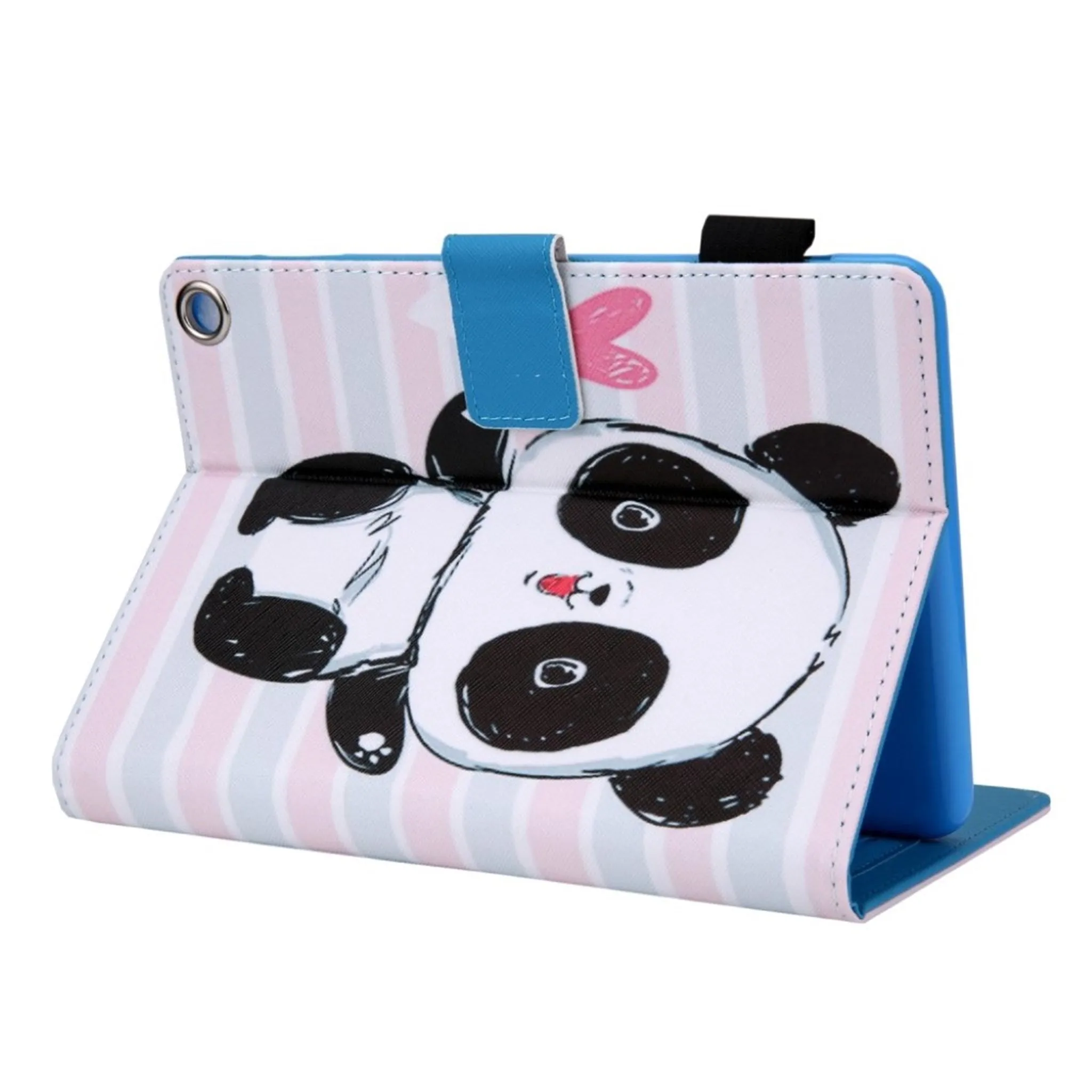 Amazon Fire HD 8 (2020) pattern leather flip case - Baby Panda