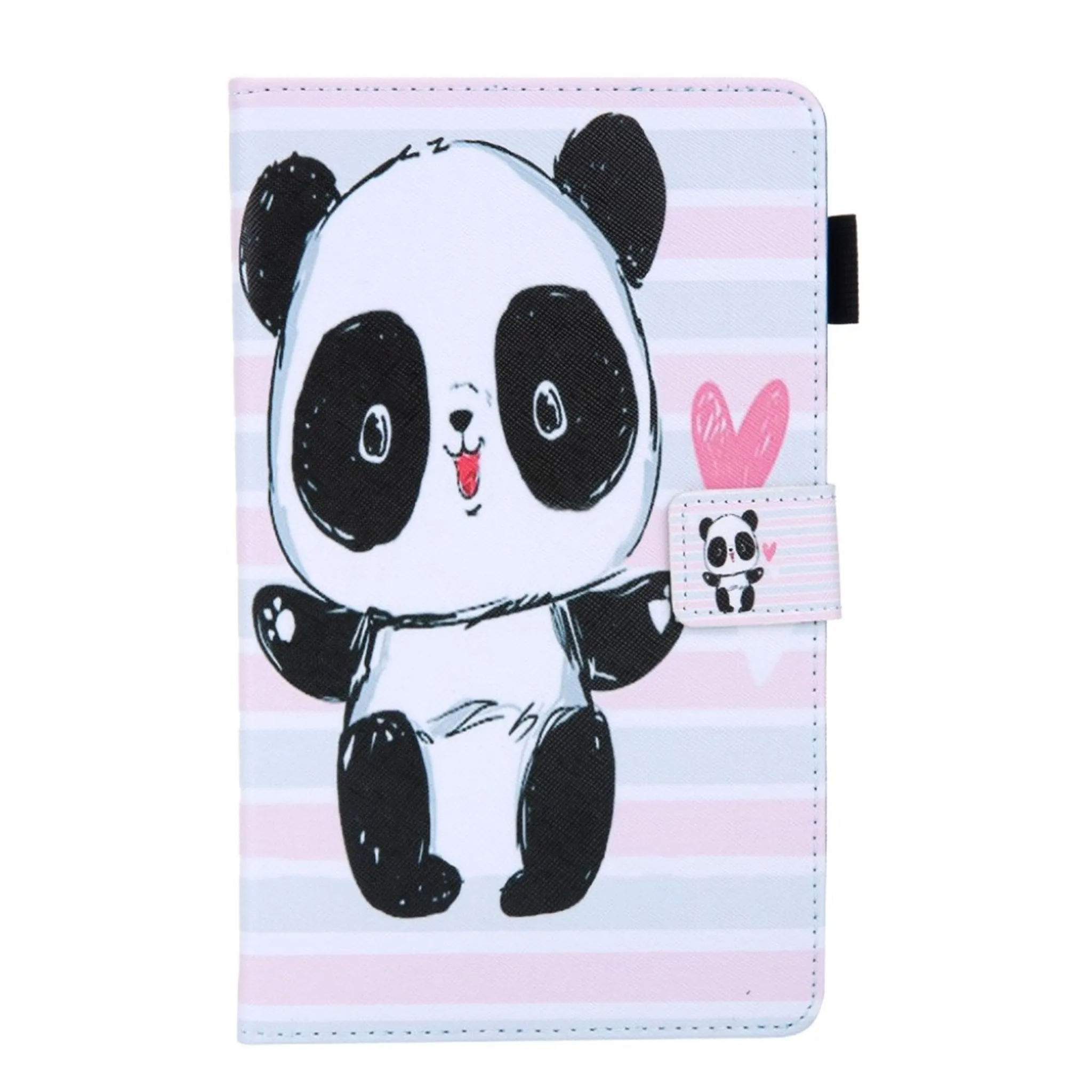 Amazon Fire HD 8 (2020) pattern leather flip case - Baby Panda