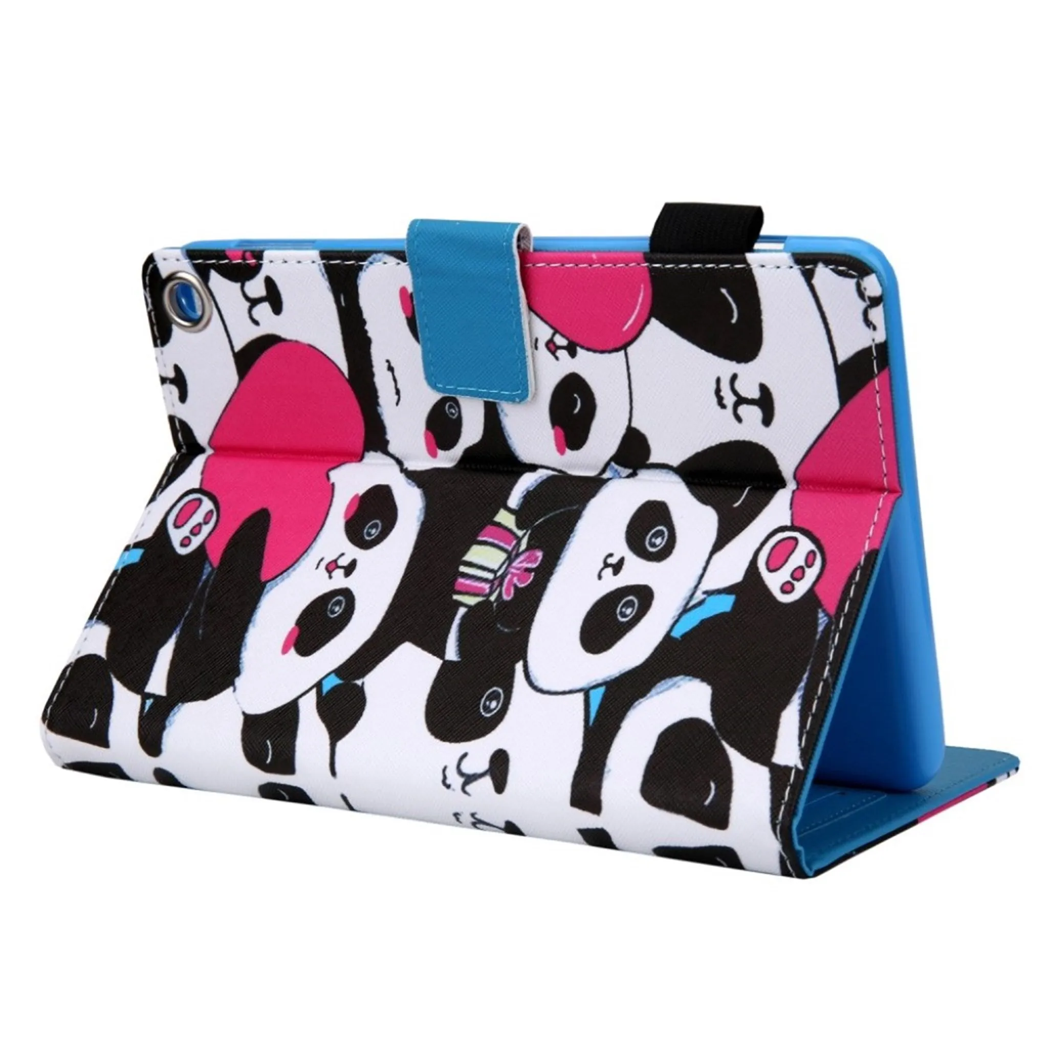 Amazon Fire HD 8 (2020) pattern leather flip case - Pandas