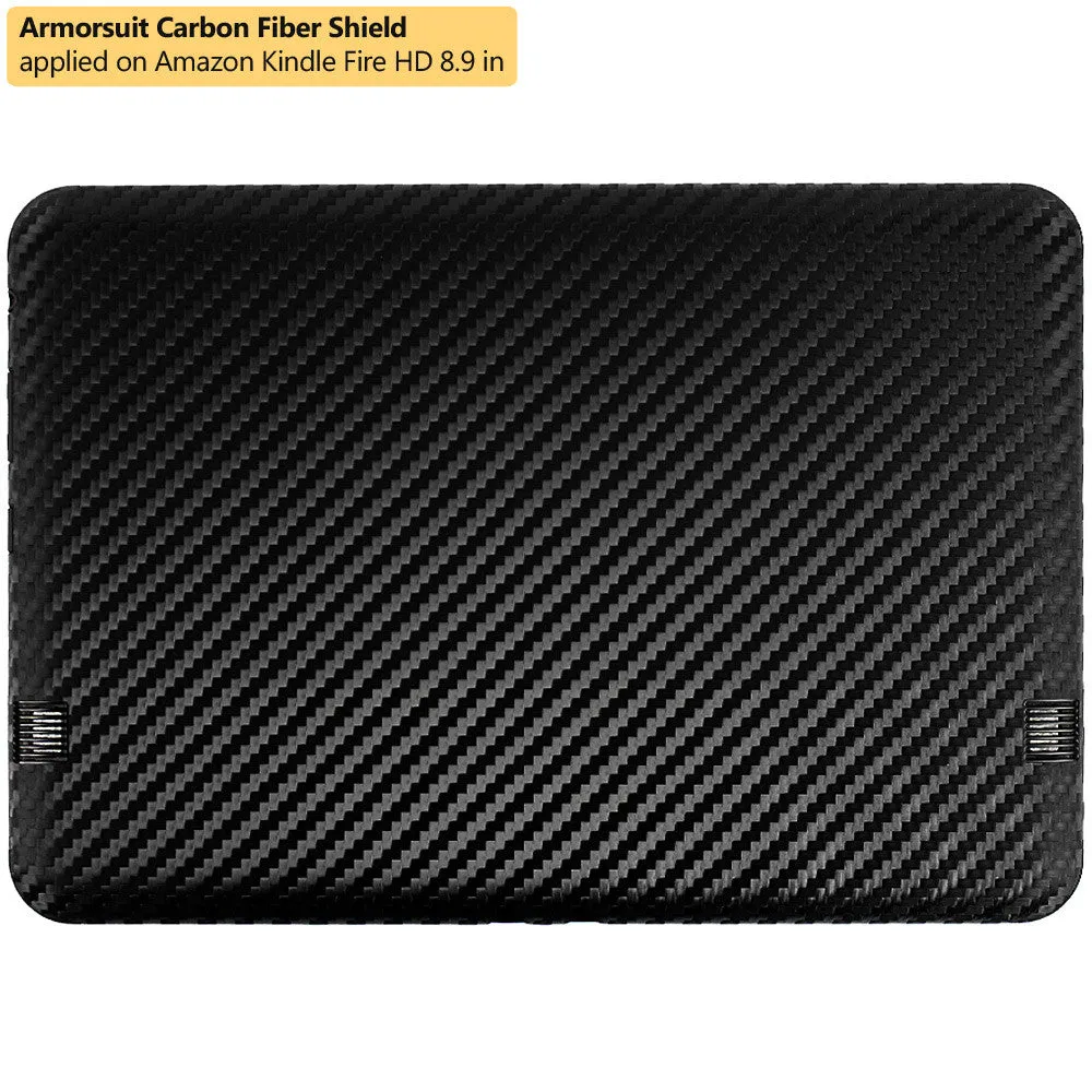 Amazon Kindle Fire HD 8.9 Inch Screen Protector   Black Carbon Fiber Skin