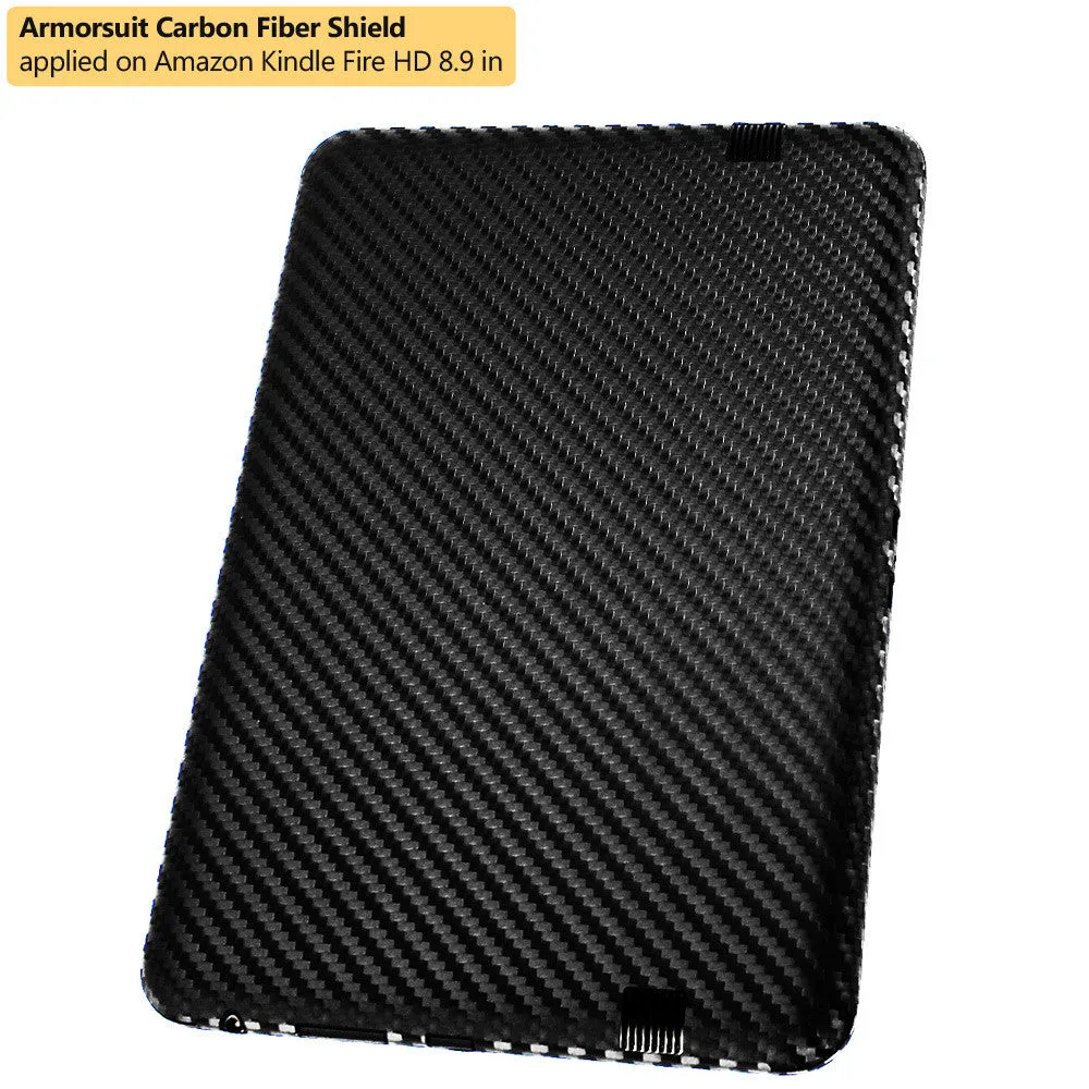 Amazon Kindle Fire HD 8.9 Inch Screen Protector   Black Carbon Fiber Skin