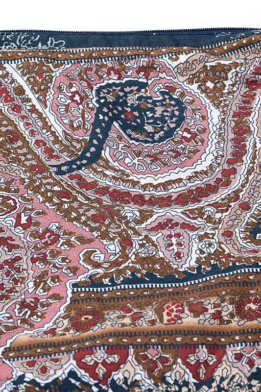 BOHO SLING BAG (BLUE/BURGUNDY PAISLEY)
