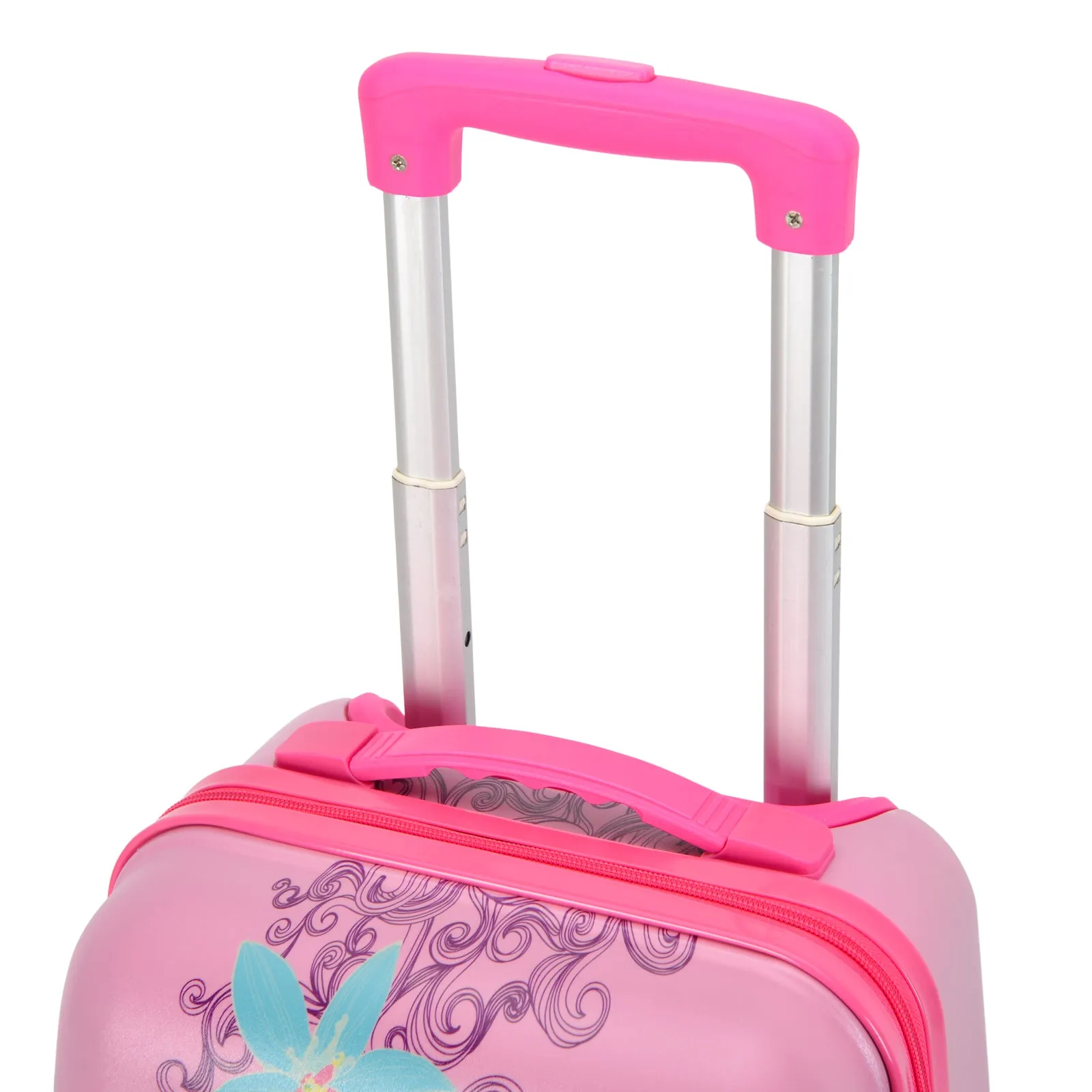 BONTOUR 2 pcs kids' luggage set, backpack   trolley, scratch-resistant (butterfly)