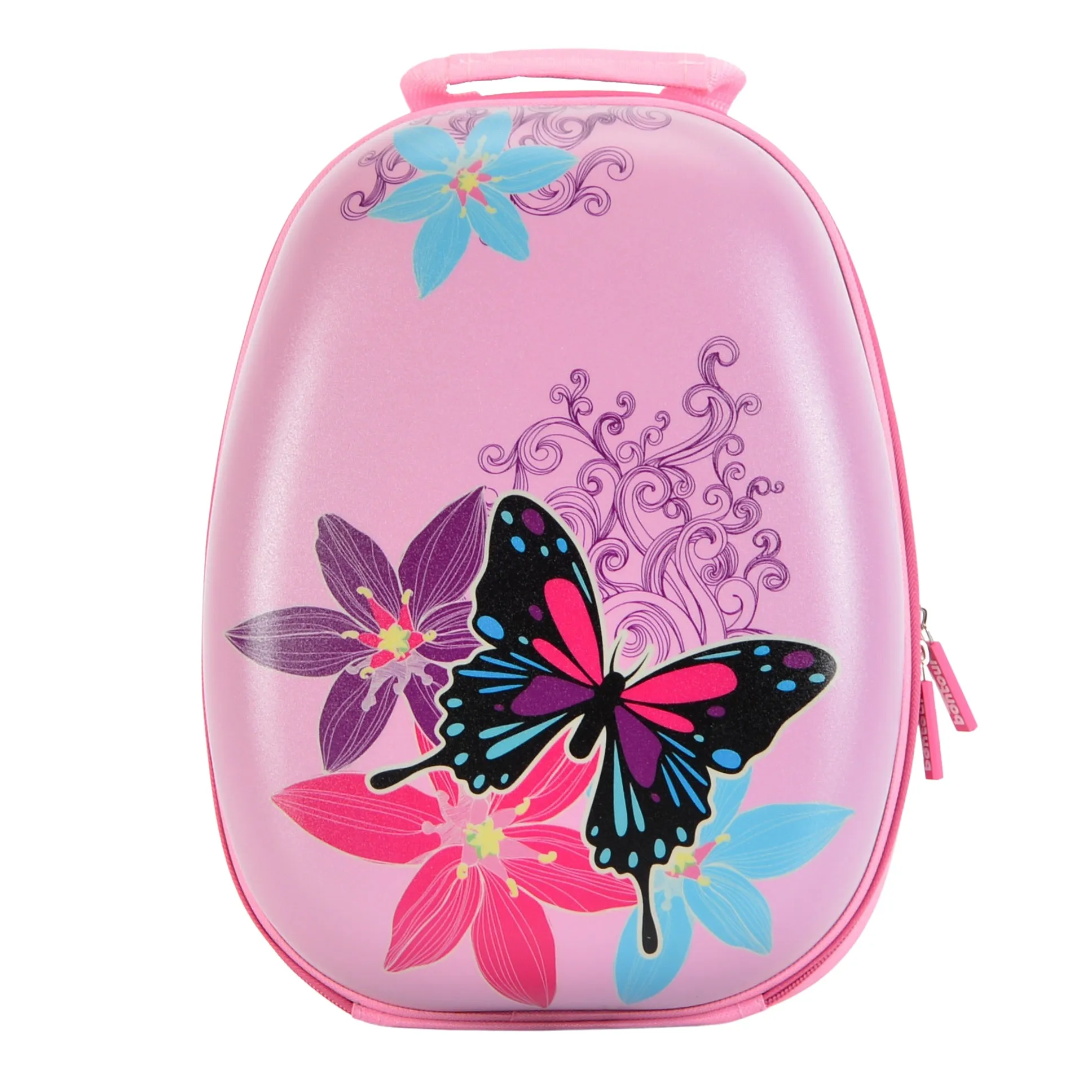 BONTOUR 2 pcs kids' luggage set, backpack   trolley, scratch-resistant (butterfly)