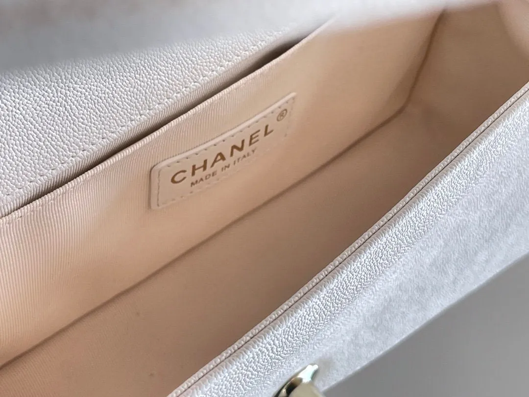 CHLMedium Classic Flap Bag 25cm White For Women A67086