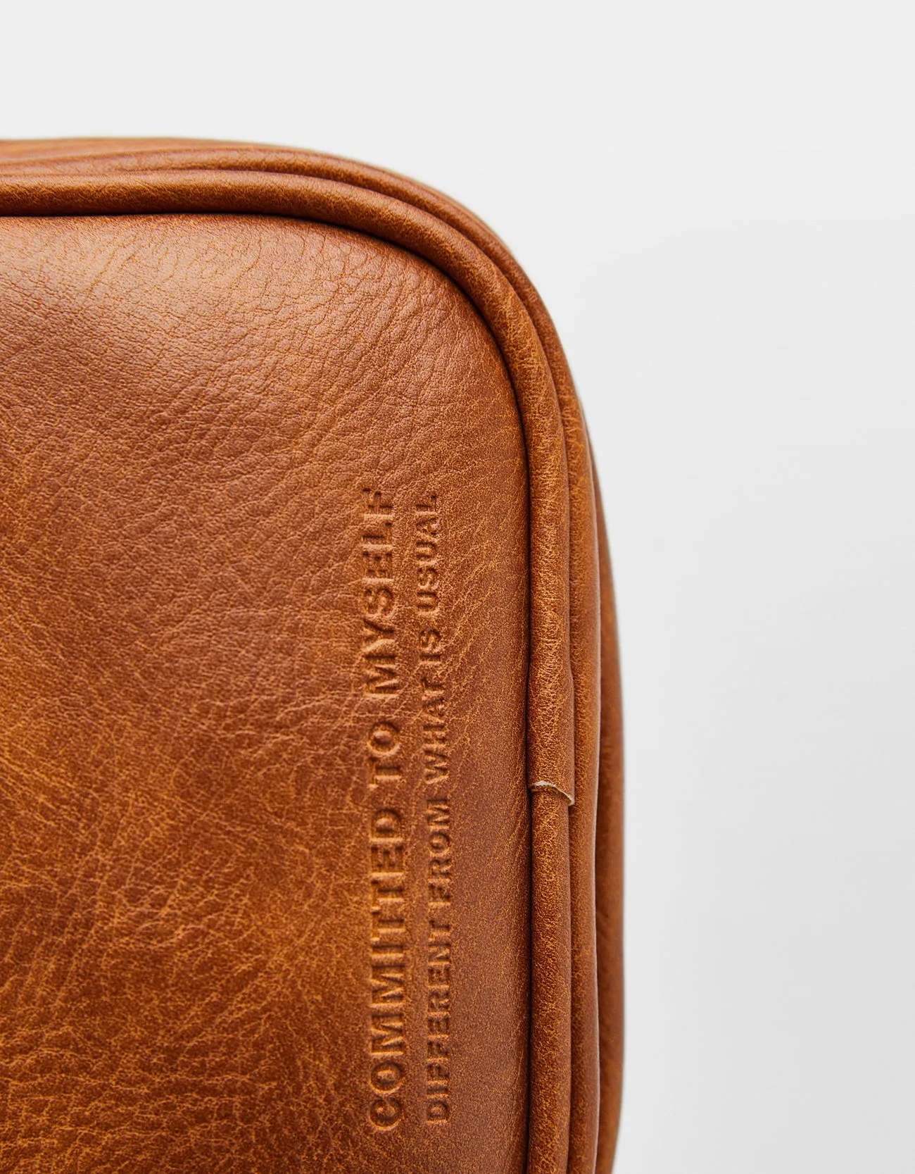 Faux leather pouch bag