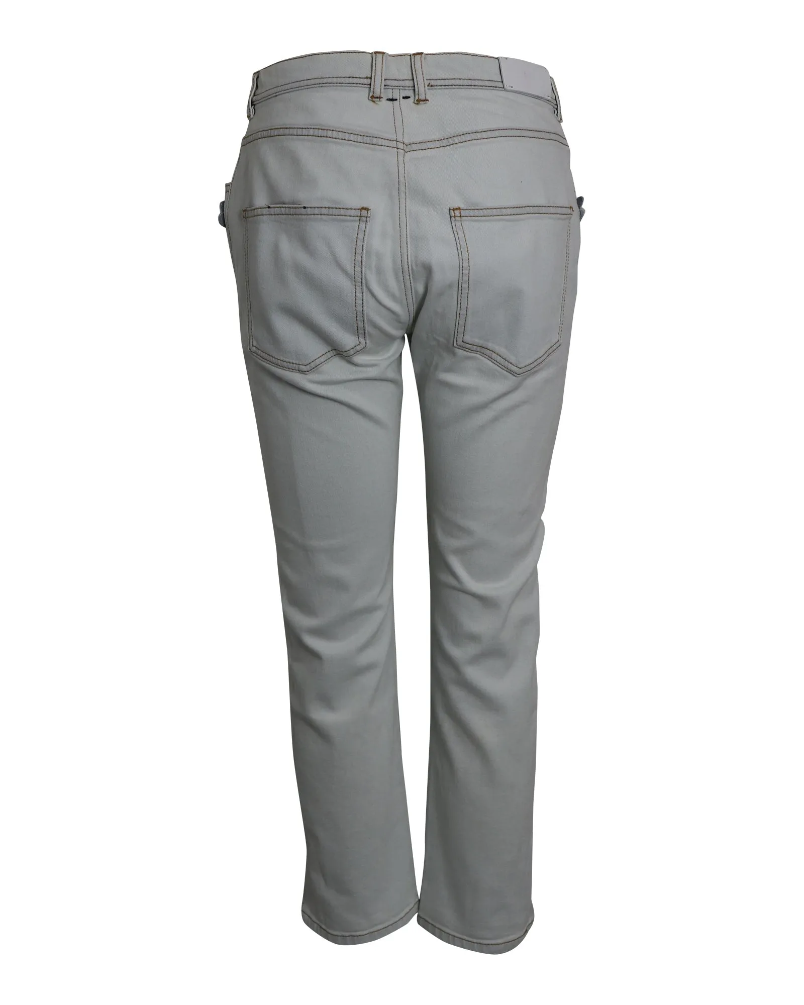 Fendi Flowerland Jeans in Light Blue Cotton Denim