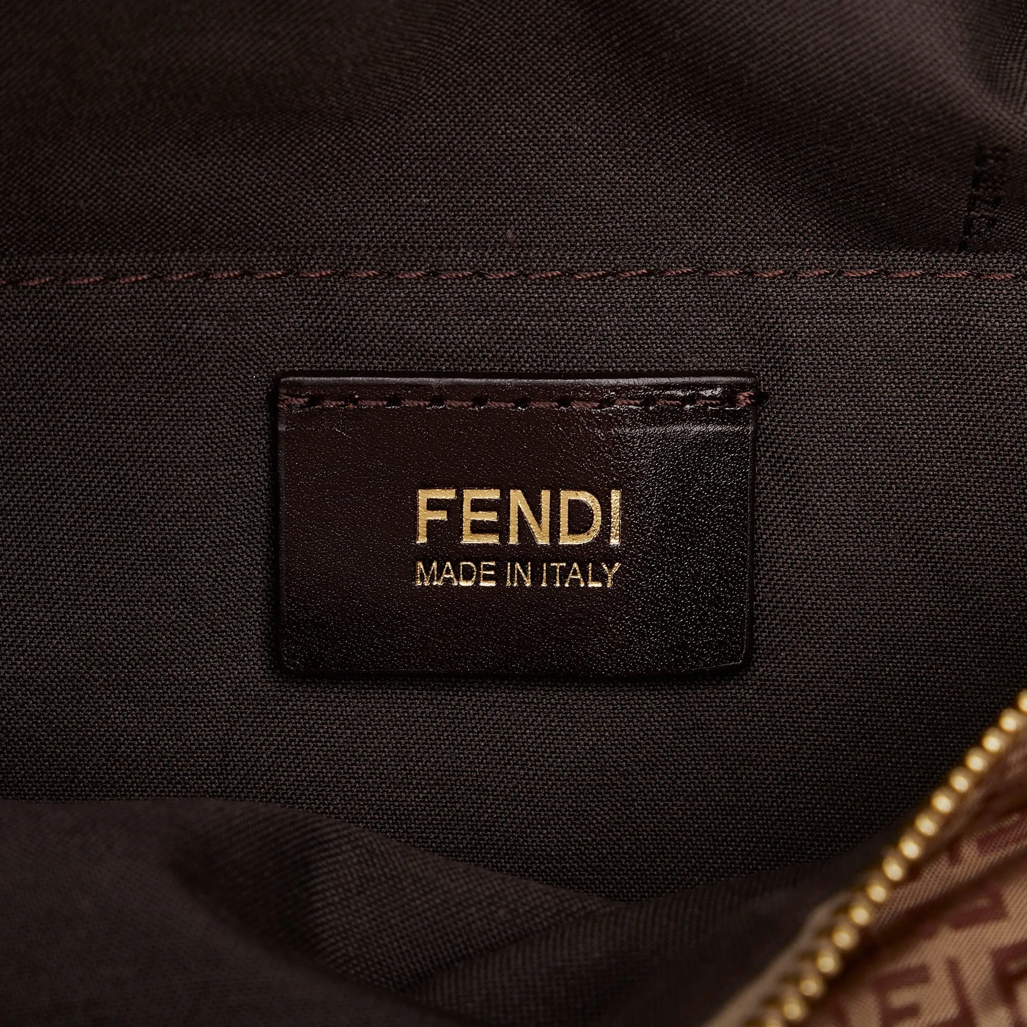 FENDI Micro Zucchino Nylon Shoulder Bag