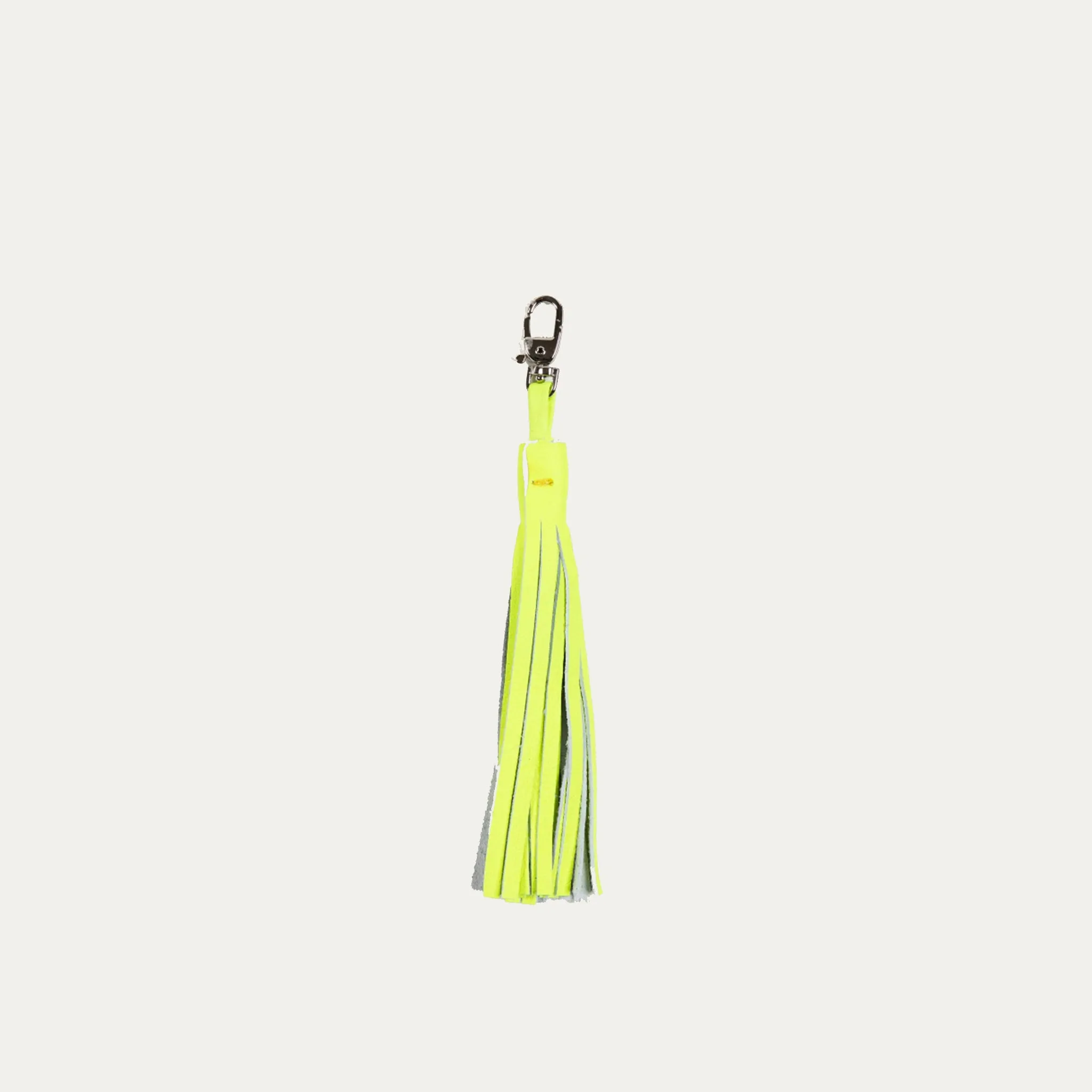 Fringe Tassle | Neon Yellow   Silver Hardware