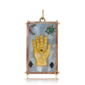 Hamsa Sacred Symbol Tablet Charm