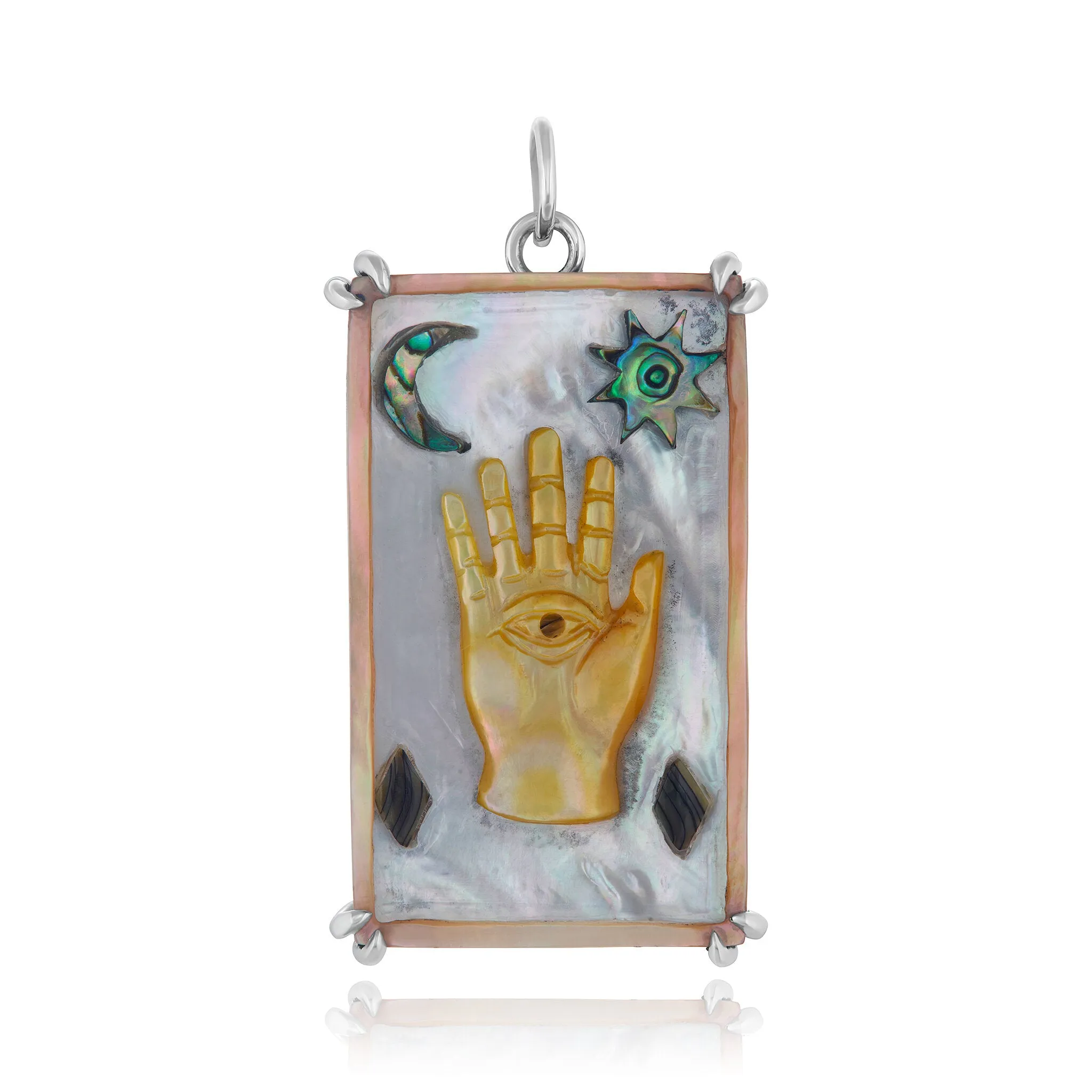 Hamsa Sacred Symbol Tablet Charm