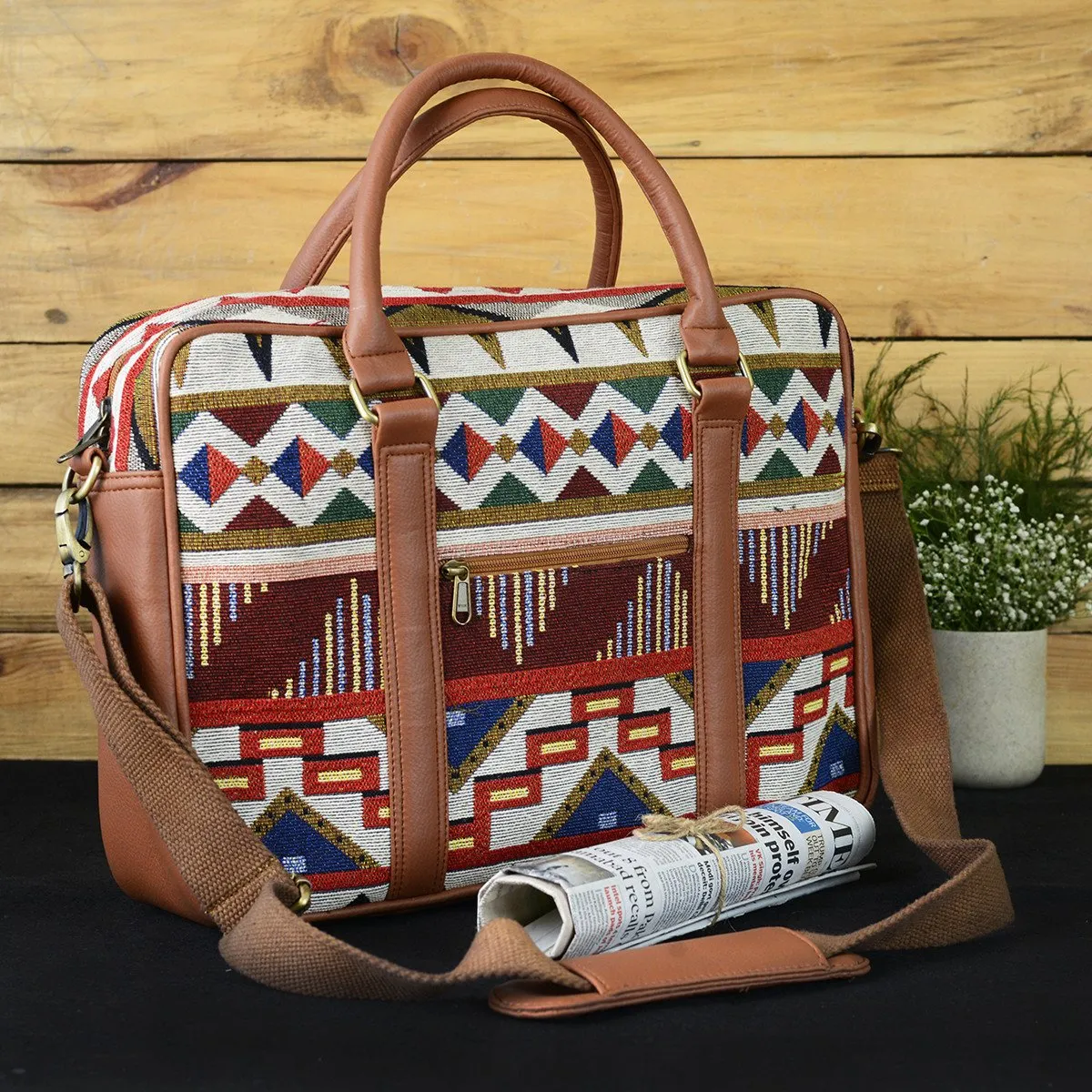 Handloom Craft Mexican Field Workbag