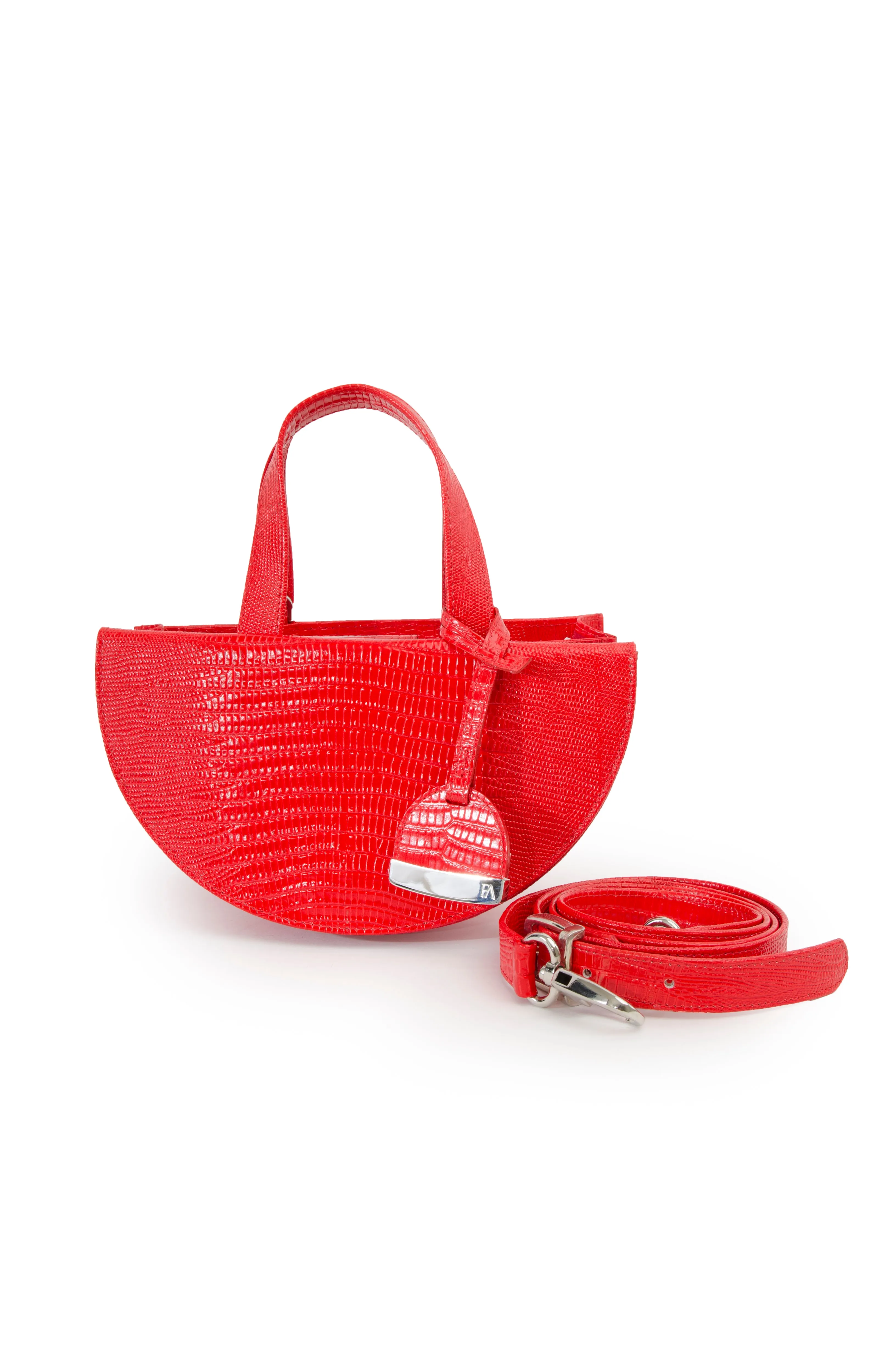 Hot Red Half Moon Reina Bag