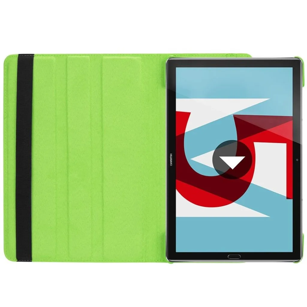 Huawei MediaPad M5 10 litchi grain PU leather flip case - Green