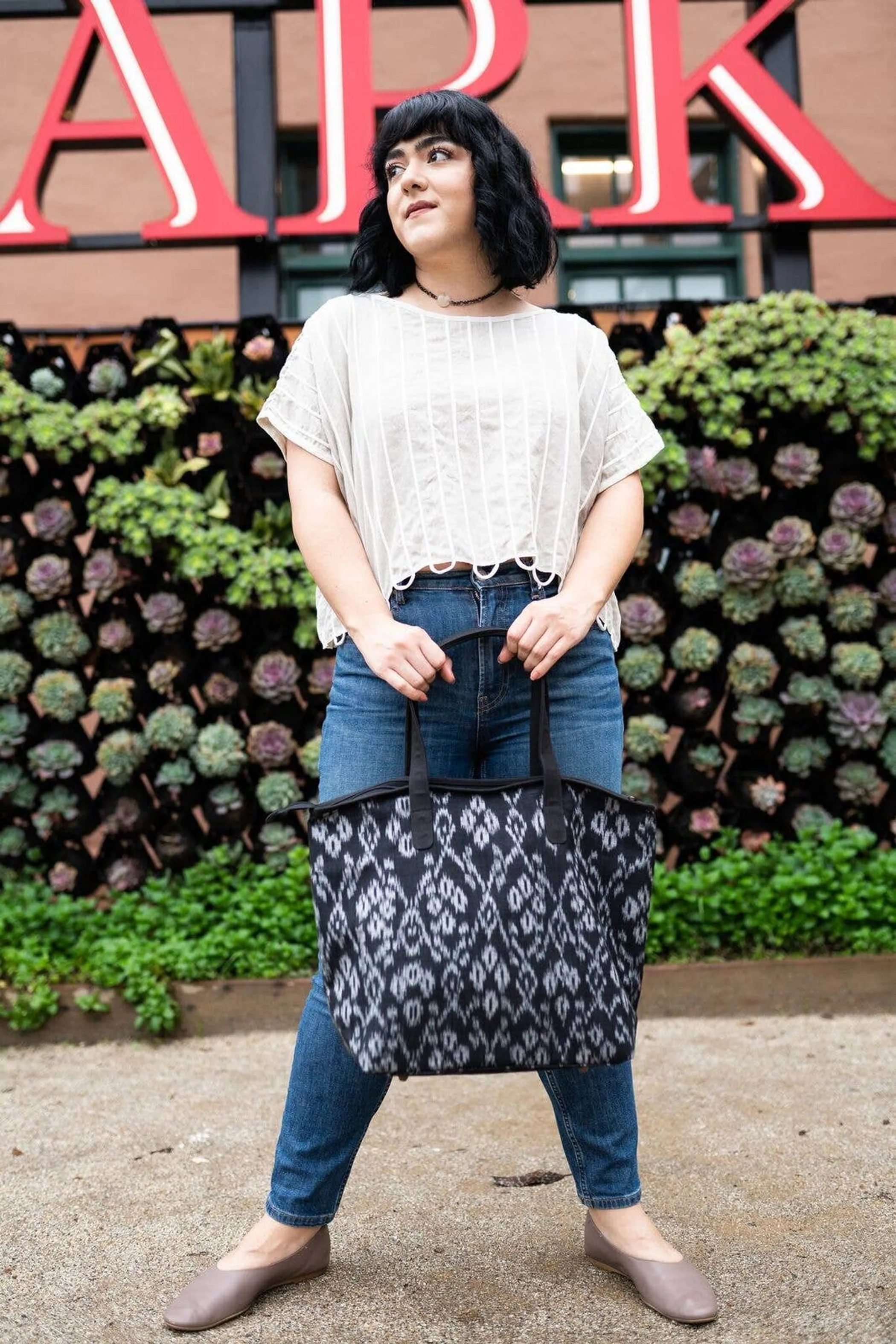 Ikat Large Shoulder Bag