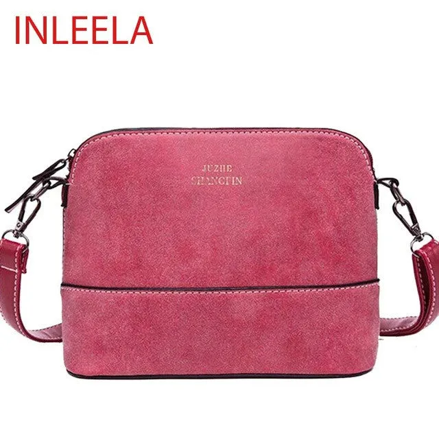 INLEELA Hot Sale Vintage  Women Bag Nubuck Shoulder Bags Small Crossbody Bags Fashion Women Messenger Bags