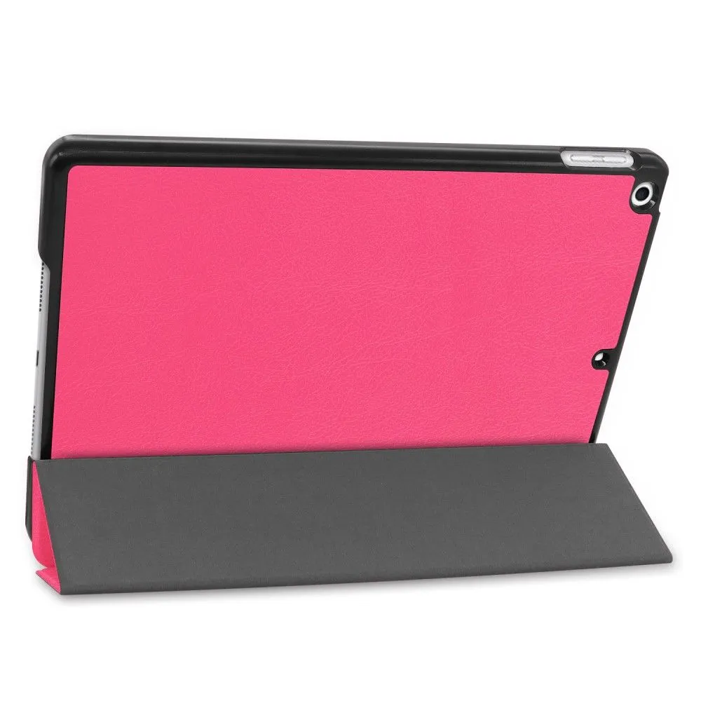 iPad 10.2 (2021) / (2020) / (2019) tri-fold PU leather flip case - Rose
