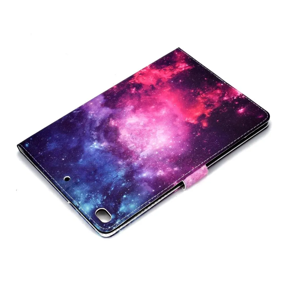 iPad 10.2 (2021) / Air (2019) cool pattern leather flip case - Space