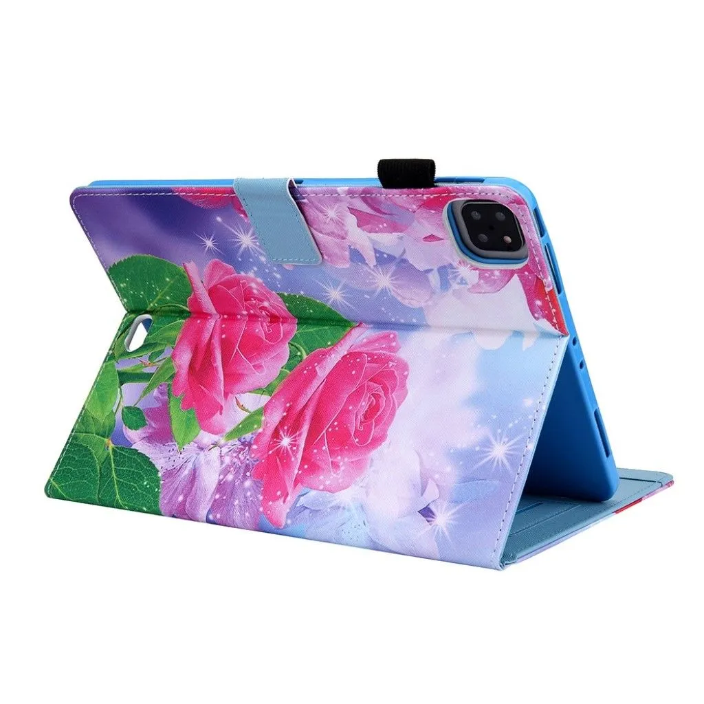 iPad Air (2020) / Pro 11 inch (2020) pattern leather case - Red Flower