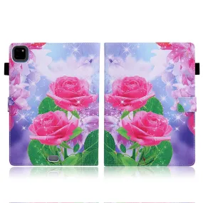 iPad Air (2020) / Pro 11 inch (2020) pattern leather case - Red Flower