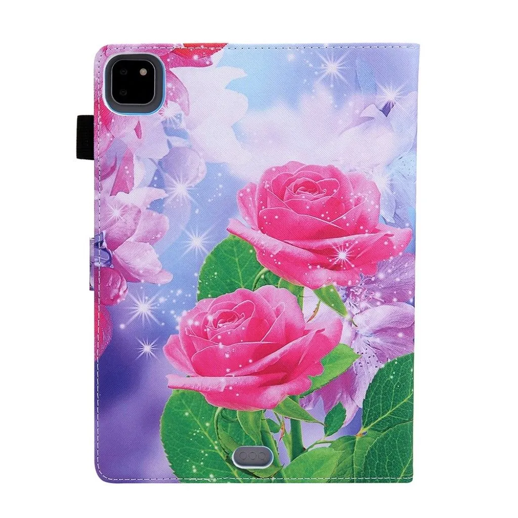 iPad Air (2020) / Pro 11 inch (2020) pattern leather case - Red Flower