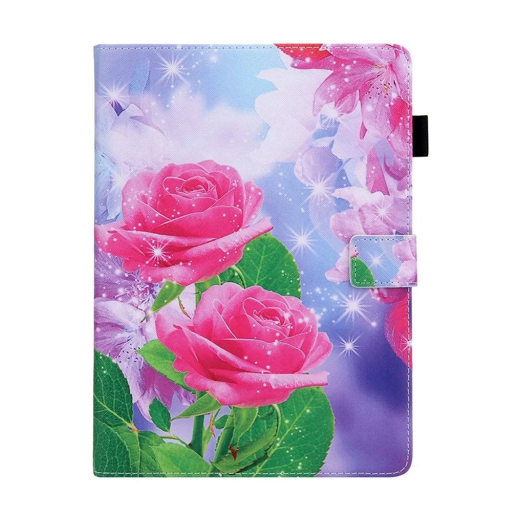 iPad Air (2020) / Pro 11 inch (2020) pattern leather case - Red Flower