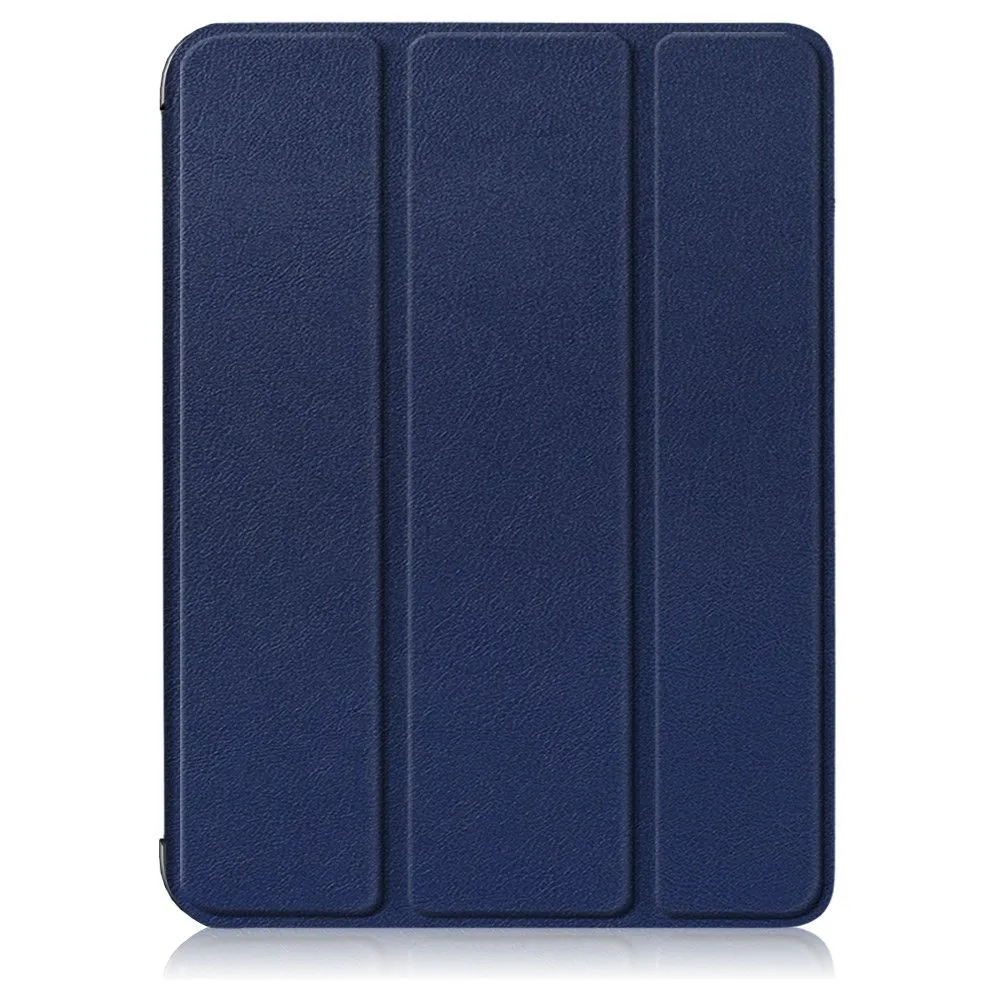 iPad Mini 6 (2021) slim tri-fold PU leather flip case with pen slot - Dark Blue