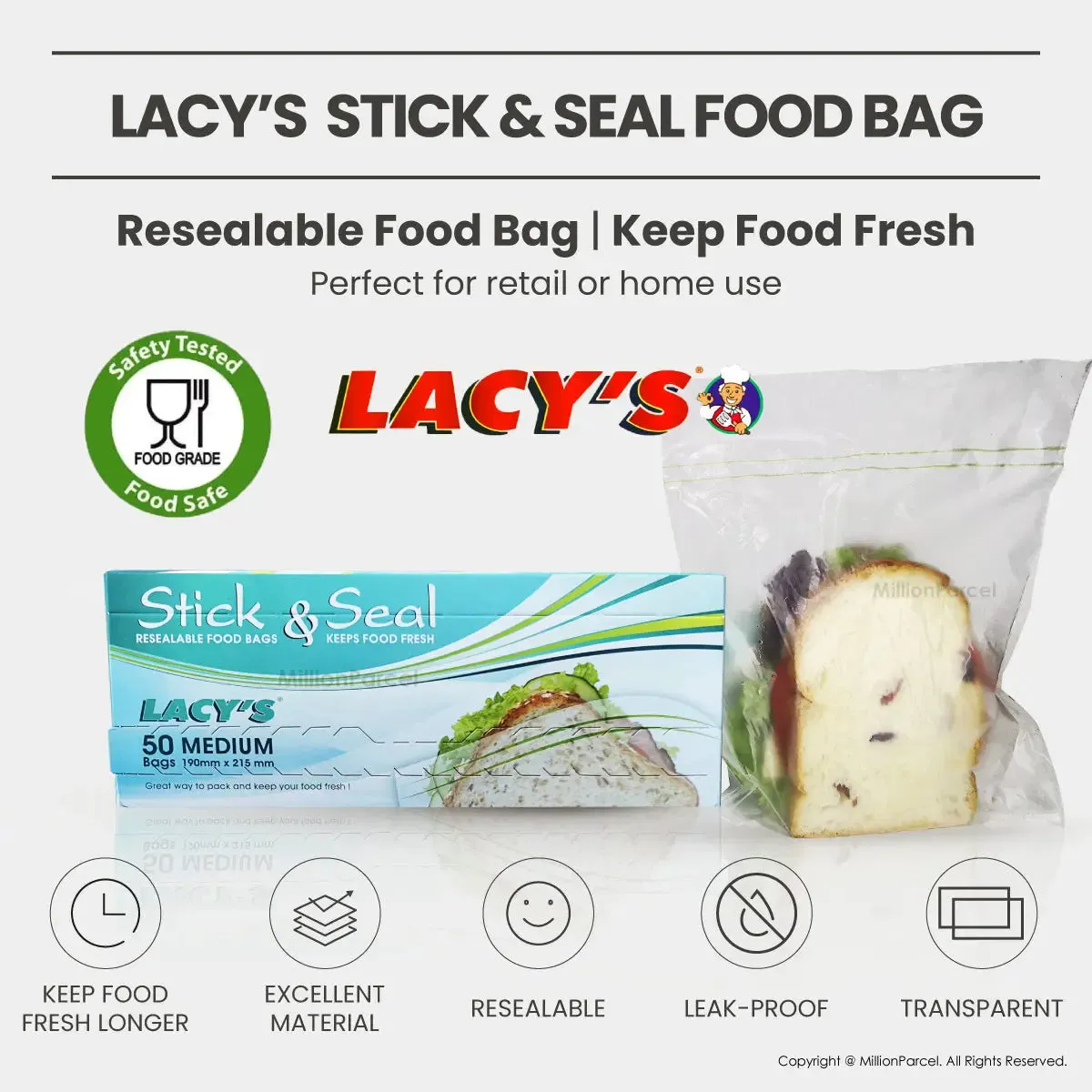 Lacy’s Stick & Seal | Zipbag Slider
