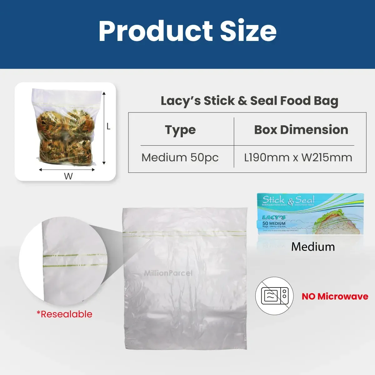 Lacy’s Stick & Seal | Zipbag Slider