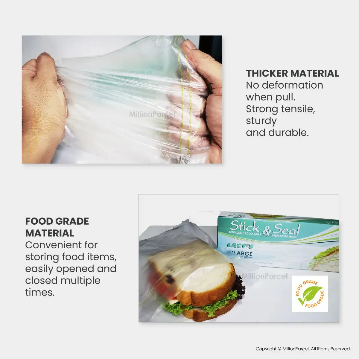 Lacy’s Stick & Seal | Zipbag Slider