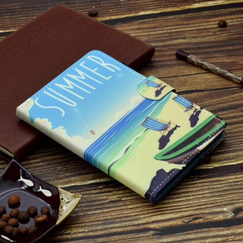 Lenovo Tab M10 FHD Plus pattern printing leather case - Seaside