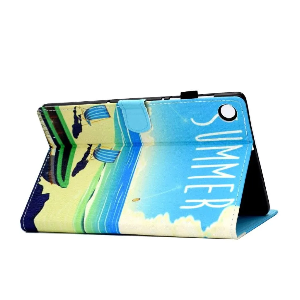 Lenovo Tab M10 FHD Plus pattern printing leather case - Seaside