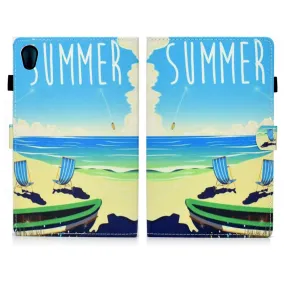 Lenovo Tab M10 HD Gen 2 beautiful pattern printing leather case - Summer Beach