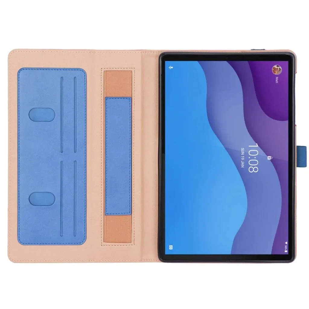 Lenovo Tab M10 HD Gen 2 business style  leather case - Blue