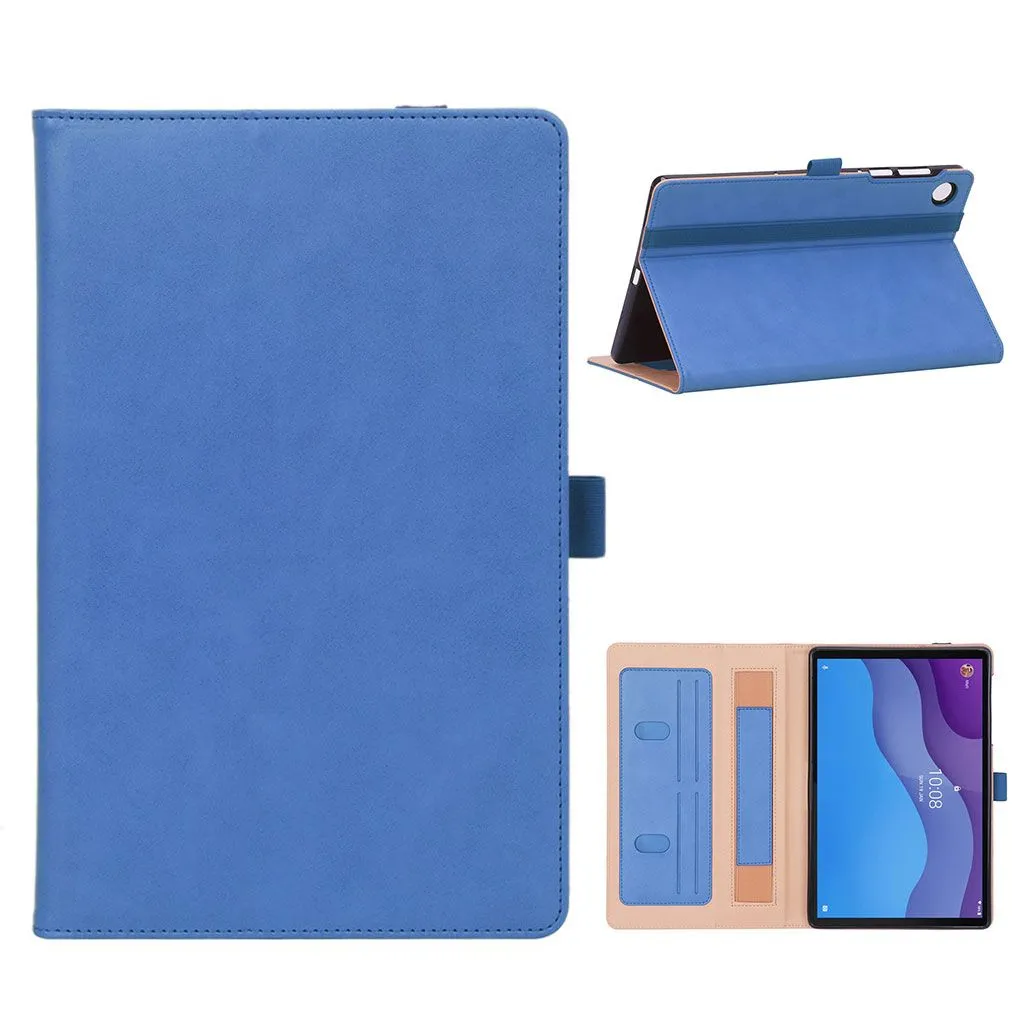 Lenovo Tab M10 HD Gen 2 business style  leather case - Blue