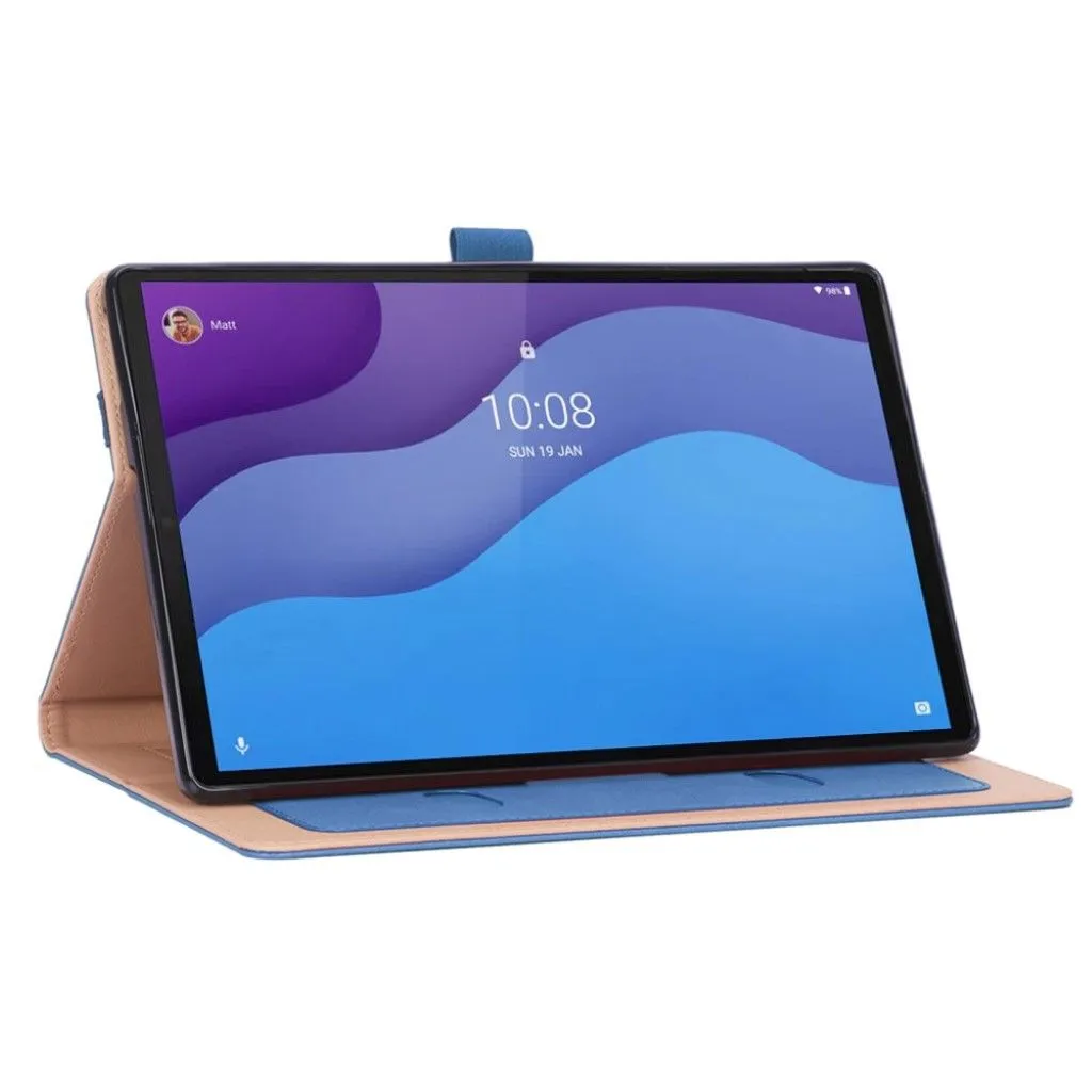 Lenovo Tab M10 HD Gen 2 business style  leather case - Blue