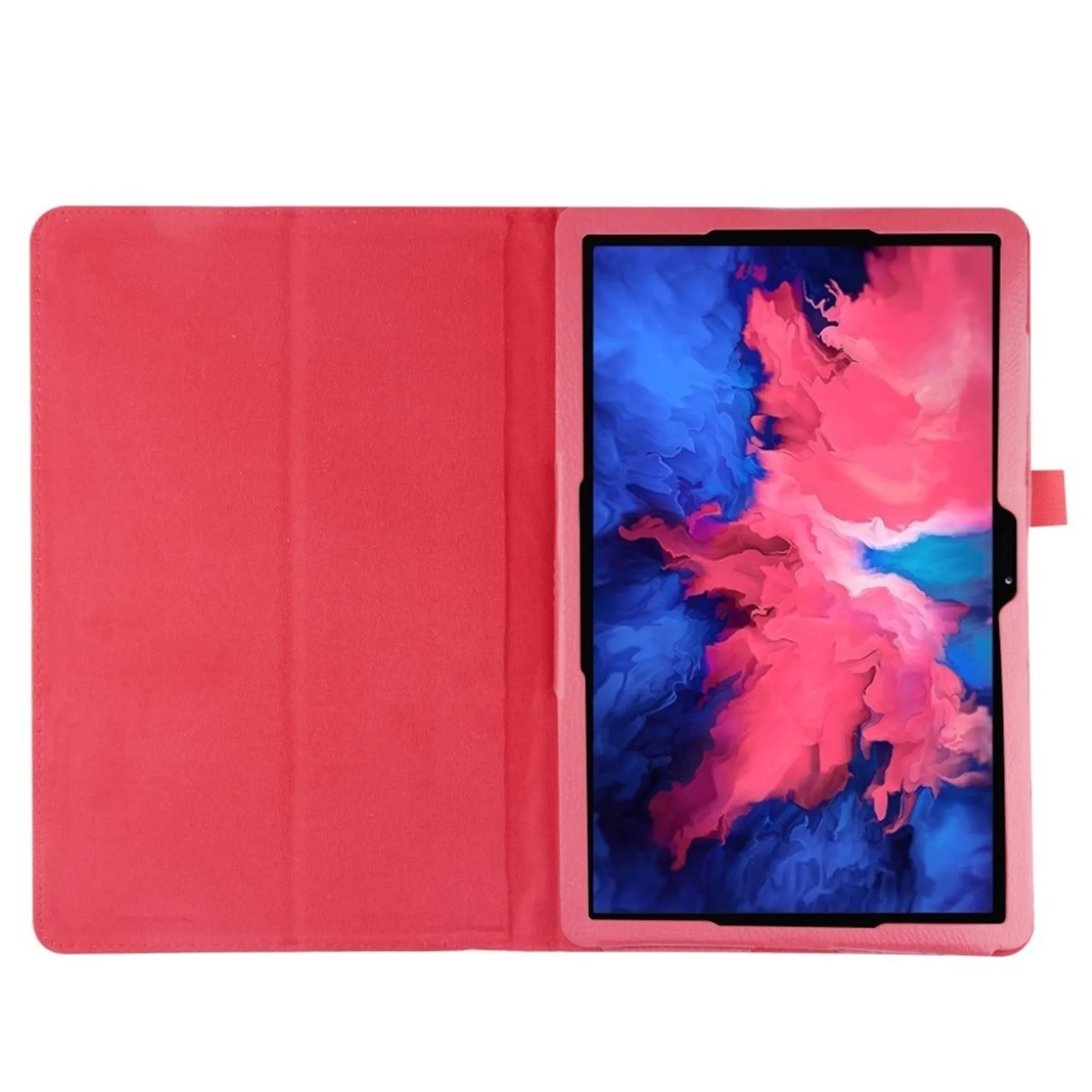 Lenovo Tab P11 litchi texture leather case - Rose