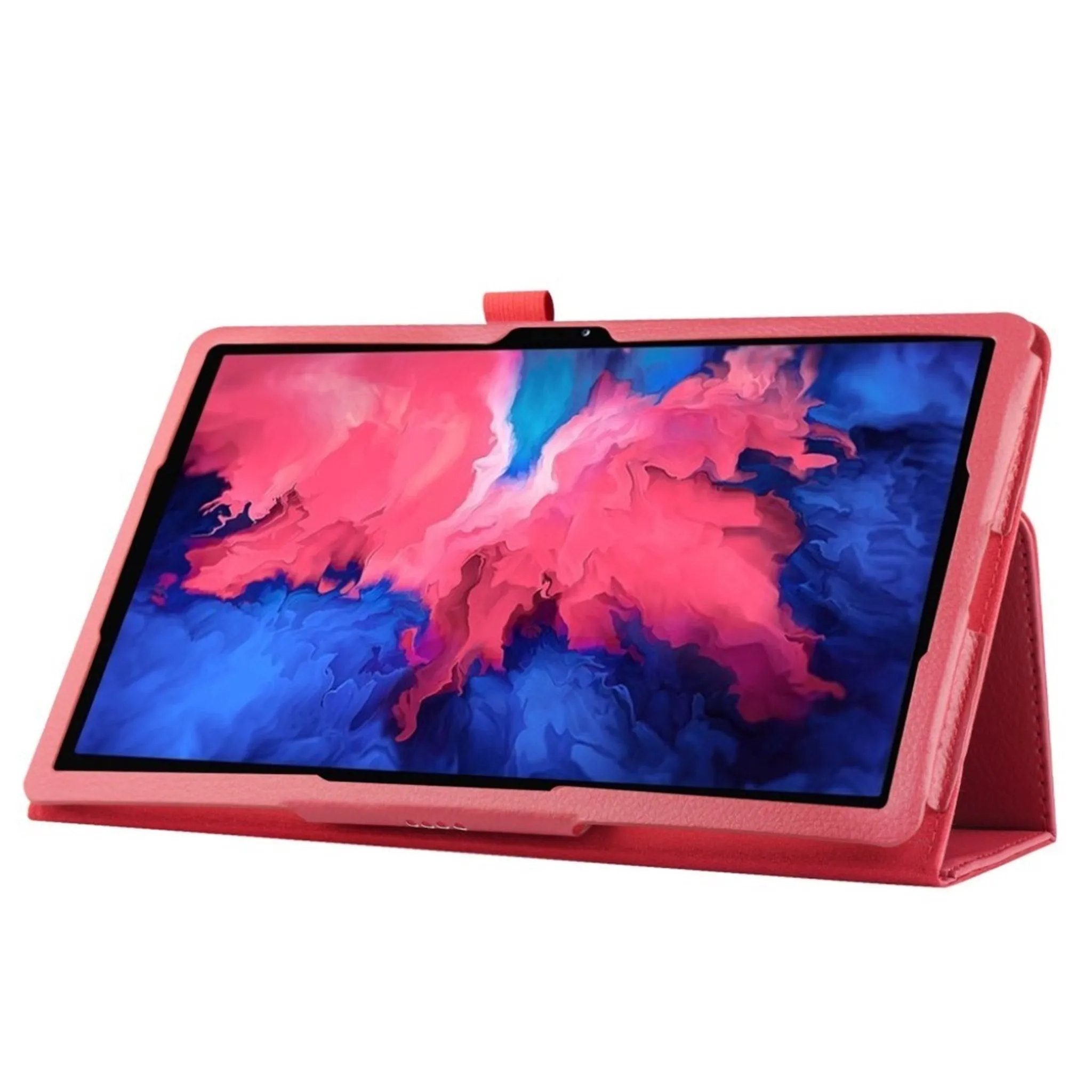 Lenovo Tab P11 litchi texture leather case - Rose