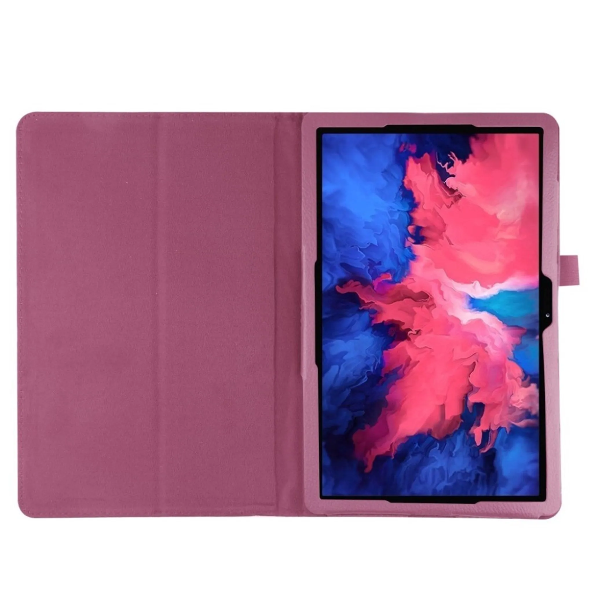 Lenovo Tab P11 Pro litchi texture leather case - Purple