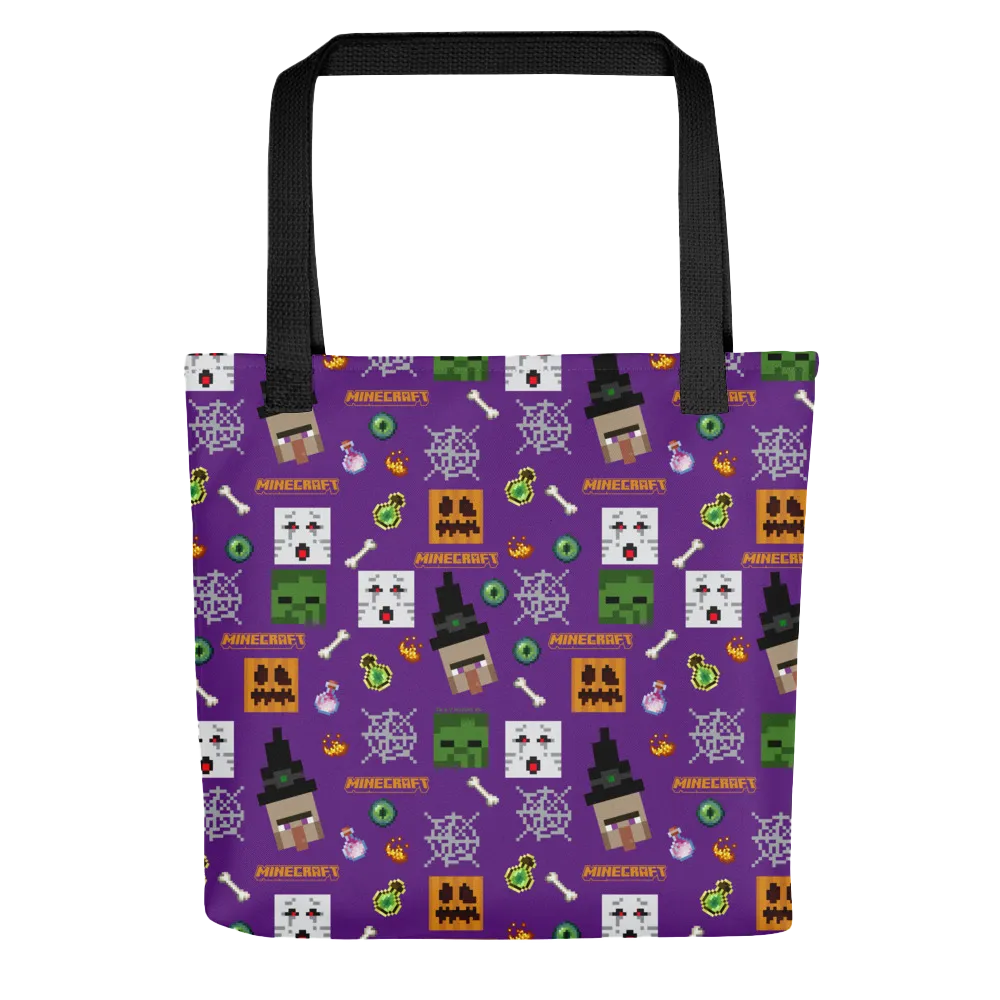 Minecraft Mob Mash Pattern Tote Bag