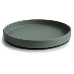 Mushie Silicone plate around with suction cup | Dried Thyme