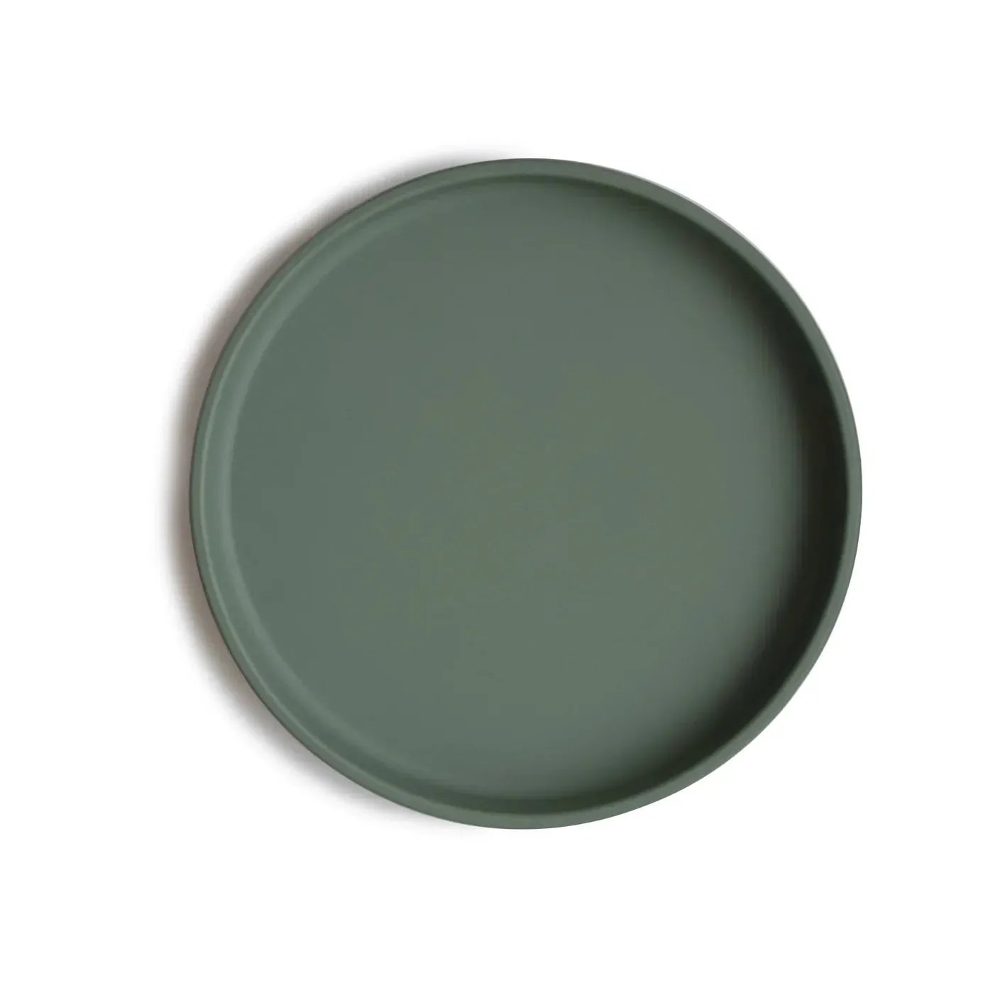 Mushie Silicone plate around with suction cup | Dried Thyme