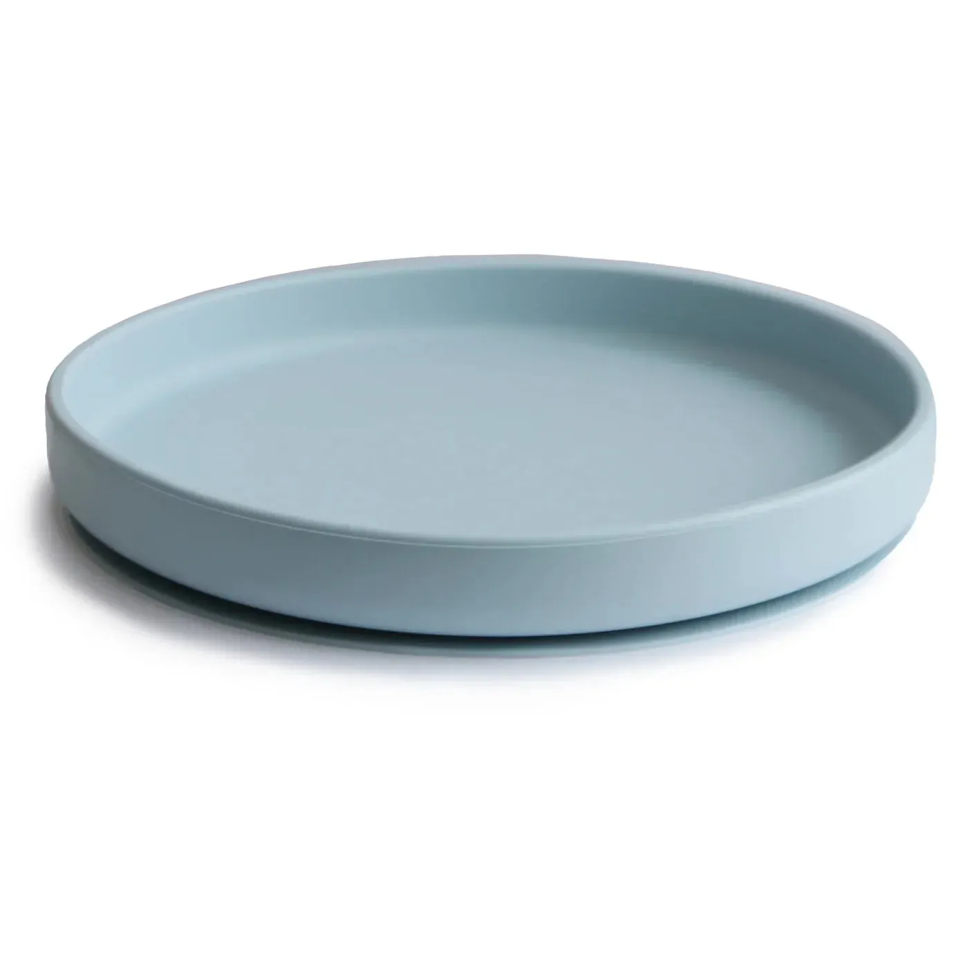Mushie Silicone plate around with suction cup | Powder Blue
