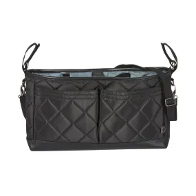 OiOi Stroller Organiser - Black Diamond Quilt