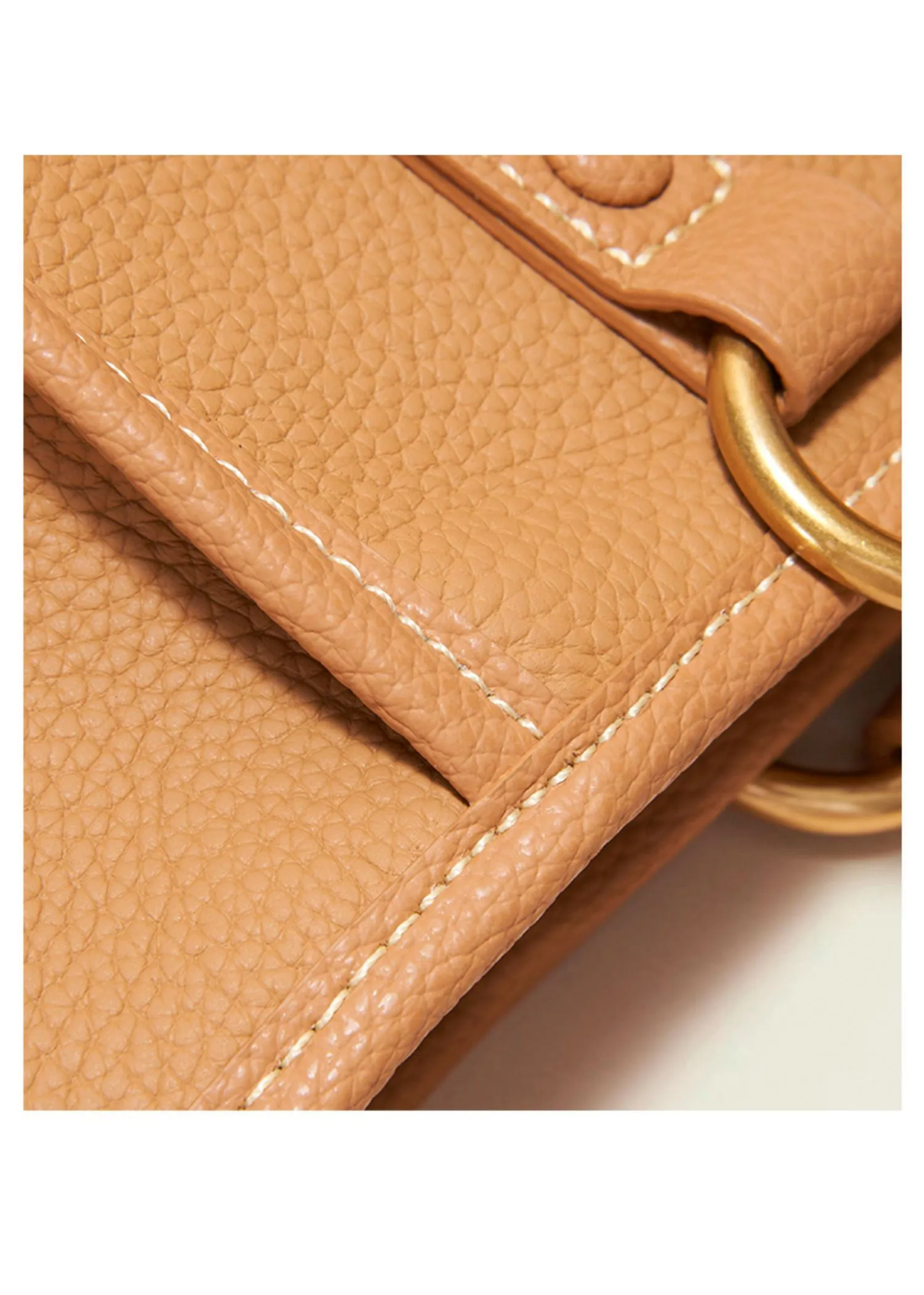 Pebbled Leather Tote Handle Shoulder Bag