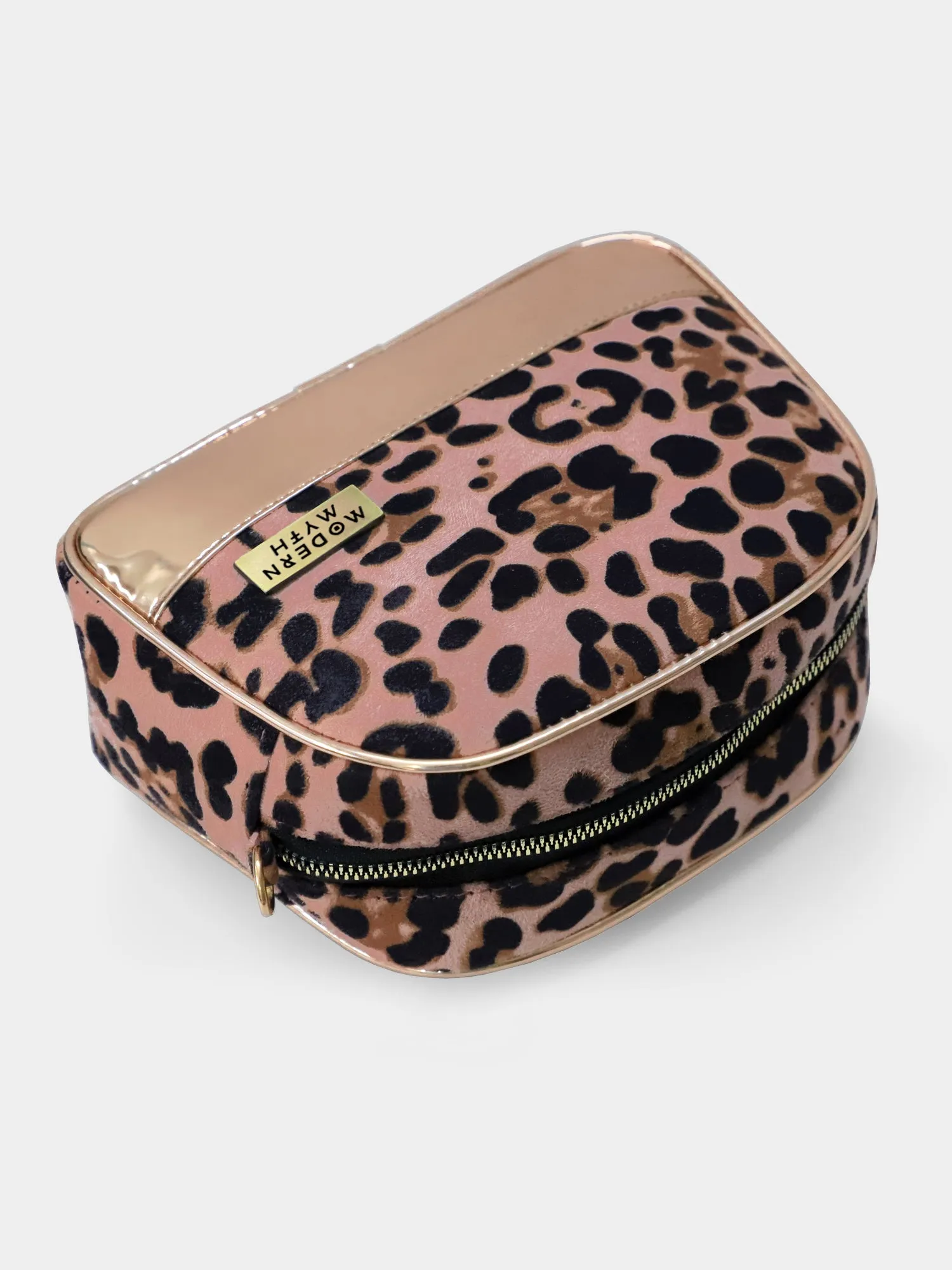 Pink & Rosegold Leopard Dome Crossbody Bag | Modern Myth