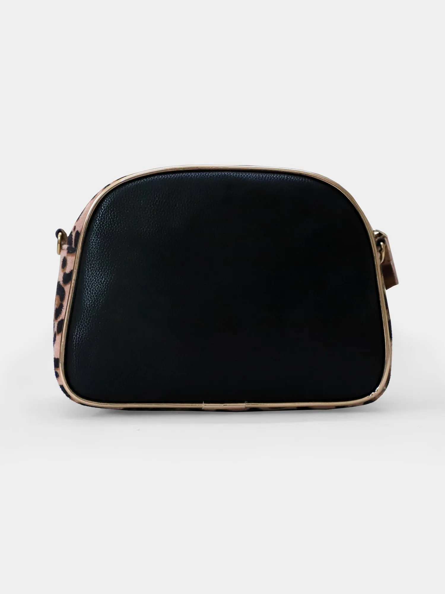 Pink & Rosegold Leopard Dome Crossbody Bag | Modern Myth