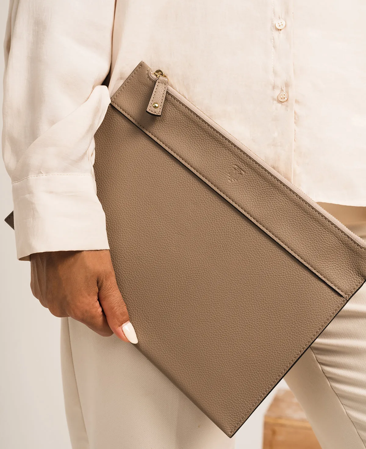 POUCH LARGE BEIGE