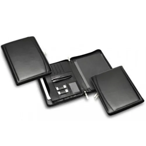 R&M Premium Leather Compendium With Tablet Pocket